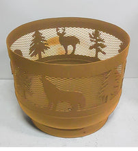 Load image into Gallery viewer, Standard Size Carved Fire Pit - Wild Life 1 - Muskoka Fire Pits