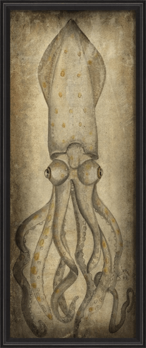 Giant White Squid Framed- Artwork - Muskoka Fire Pits