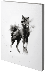 Watercolor Wolf- Artwork - Muskoka Fire Pits