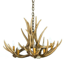 Charger l&#39;image dans la galerie, Mule Deer 6 Antler Chandelier - Muskoka Fire Pits