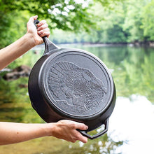 Charger l&#39;image dans la galerie, Wildlife Series™ 13.25 Inch Cast Iron Turkey Skillet - Muskoka Fire Pits