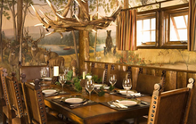 Load image into Gallery viewer, Elk 6 Antler Chandelier with Downlights