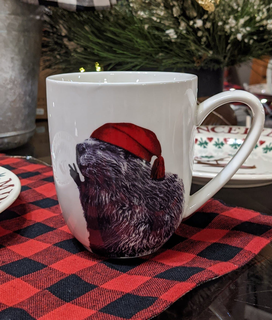 Mug- Christmas Beaver