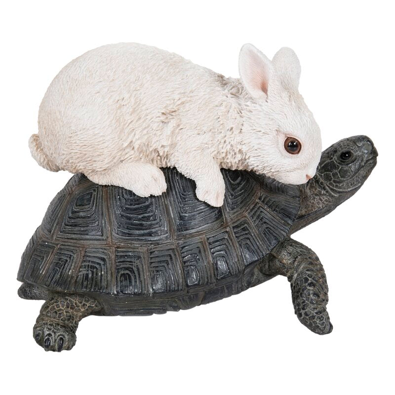 Outdoor Tortoise and Hare Statue