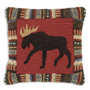 Large Cinnamon Moose Pillow