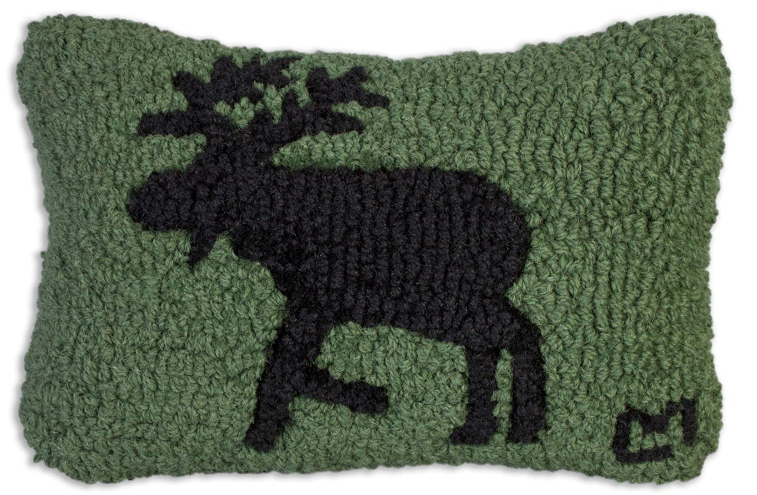 Mini Green Moose Pillow