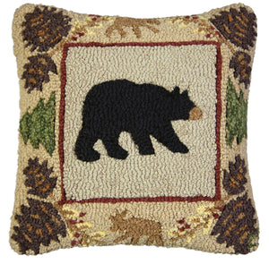 Large Black Bear Pillow