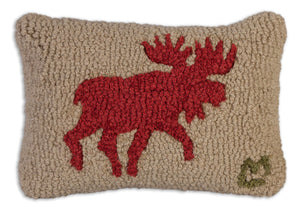 Mini Red Moose Pillow